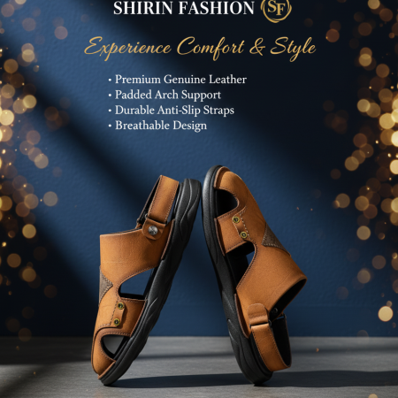 Clarks Premium Genuine Leather Sandal for Men – Comfort & Style Collection